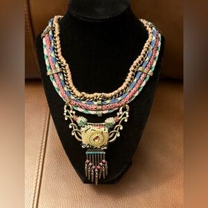 Handcrafted multi-material necklace by Ayala Bar